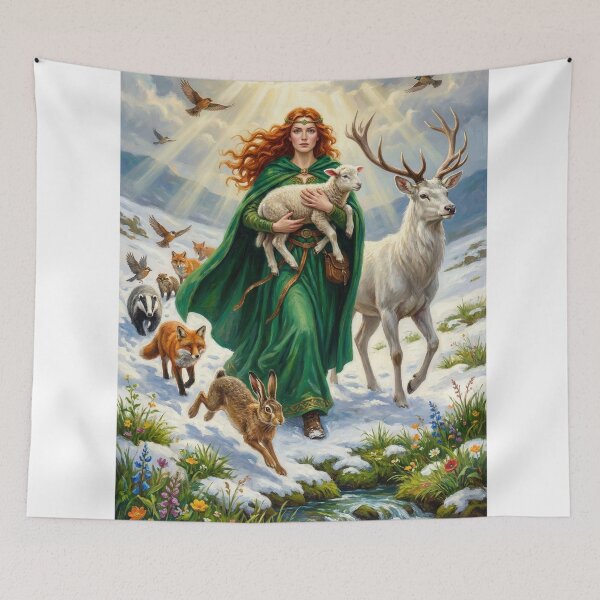Item preview, Goddess Brigid Guardian of Nature and Animals designed and sold by PrintIdeasArt.