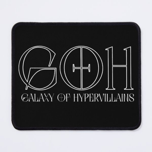 Item preview, GOH title in black and white. designed and sold by GALAXY OF HYPERVILLAINS.