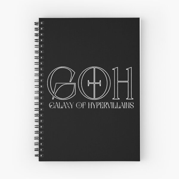 Artikelvorschau, GOH-Titel in Schwarzweiß. entworfen und verkauft von GALAXY OF HYPERVILLAINS.