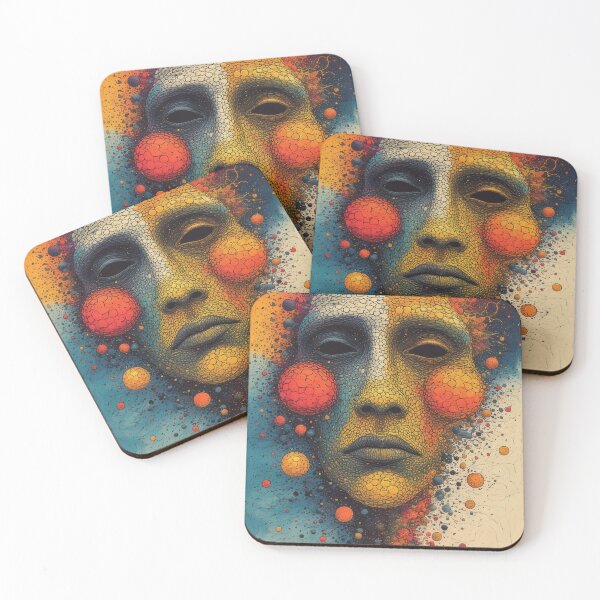 Item preview, Abstract mask with colorful spheres designed and sold by Mianku | Für das Leben.