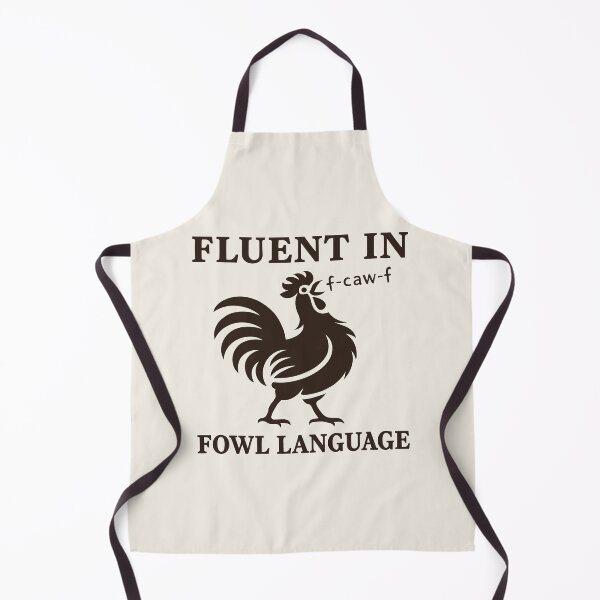 Item preview, Fluent in Fowl Language fcawf Chicken Lover Pun designed and sold by Eh Plus Designs.