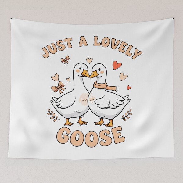 Item preview, Just a Lovely Goose – Cute Funny Goose Illustration Design designed and sold by Teetreasure2.