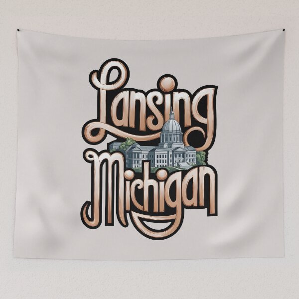 Item preview, Lansing, Michigan, Lansing Michigan designed and sold by MoMidoStore.