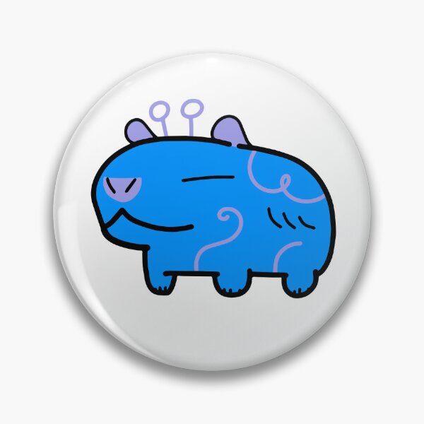 Item preview, Blue Purple Alien Capybara designed and sold by MiscibilityArt.