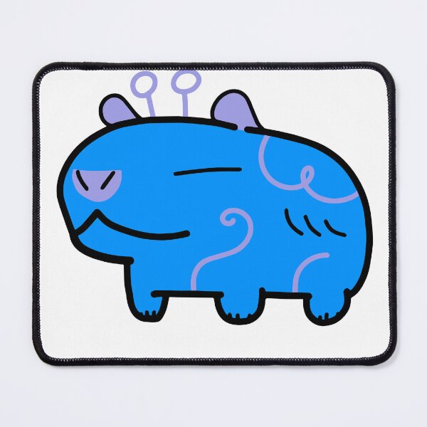 Item preview, Blue Purple Alien Capybara designed and sold by MiscibilityArt.