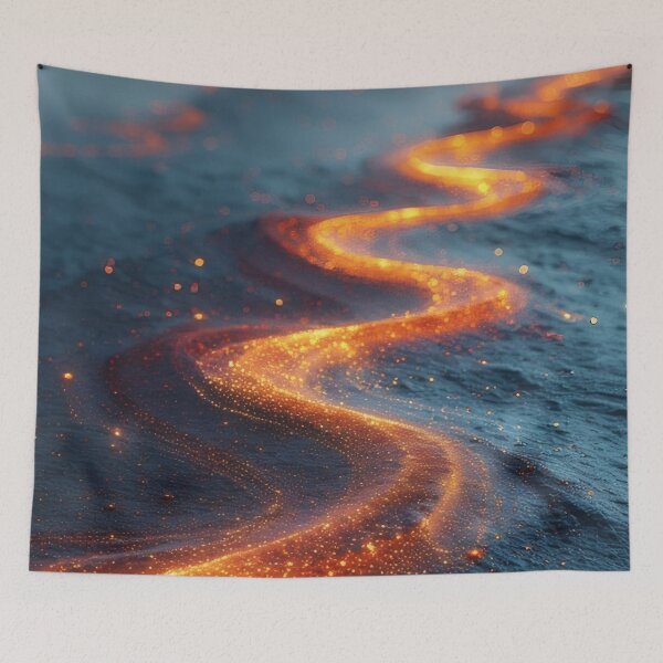 Item preview, Glowing paths on a still sea designed and sold by Mianku | Für das Leben.