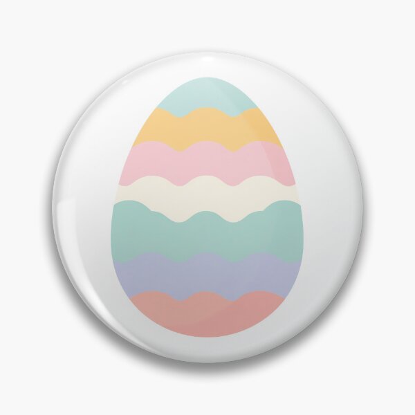 Item preview, Pastel Striped Easter Egg Illustration designed and sold by BobaBunny76.