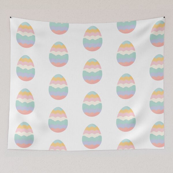 Item preview, Pastel Striped Easter Egg Illustration designed and sold by BobaBunny76.