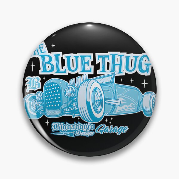 Item preview, The Blue Thug Classic Hot Rod Design, Merch By Amazon, Redbubble, Teepublic, Limited Edition, Perfe designed and sold by CobwebCritters.