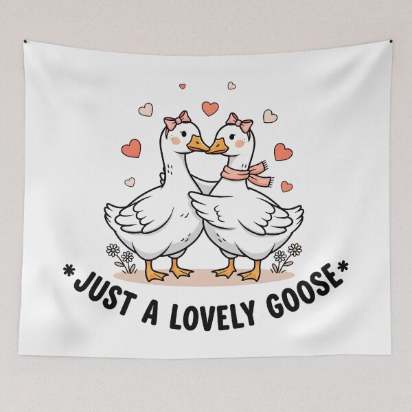 Item preview, Just a Lovely Goose – Cute Funny Goose Illustration Design designed and sold by Teetreasure2.