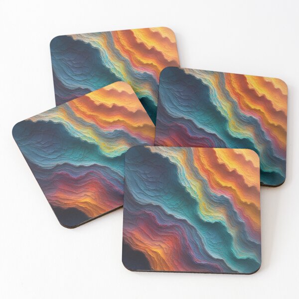 Item preview, Abstract color gradients in wave-like layers designed and sold by Mianku | Für das Leben.