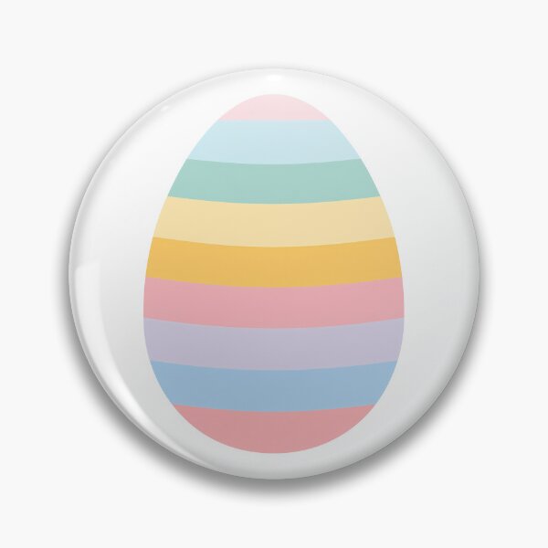 Item preview,  Pastel Striped Easter Egg Illustration designed and sold by BobaBunny76.