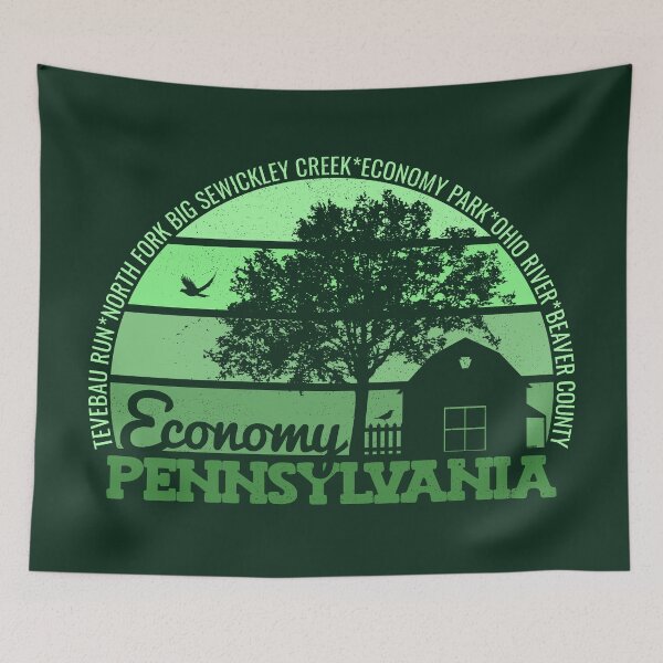 Item preview, Economy Pennsylvania Sunset Retro Vintage Local Pride Logo designed and sold by CRHPOD20.