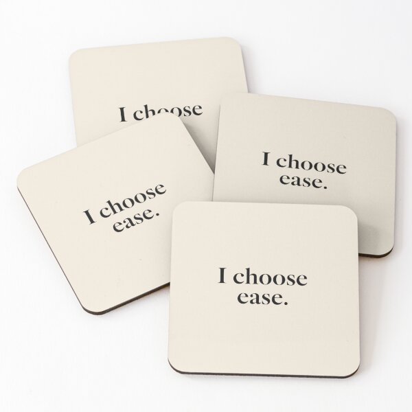 Item preview, I Choose Ease – Calm Minimal Quote Design designed and sold by Irene Catchmind.