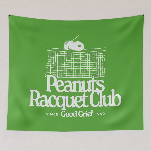 Item preview, peanuts racquet club since good grief 1950 designed and sold by jaqebistyrli.