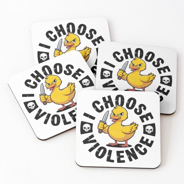 Item preview, I Choose Violence Funny Duck designed and sold by graphic-genie.