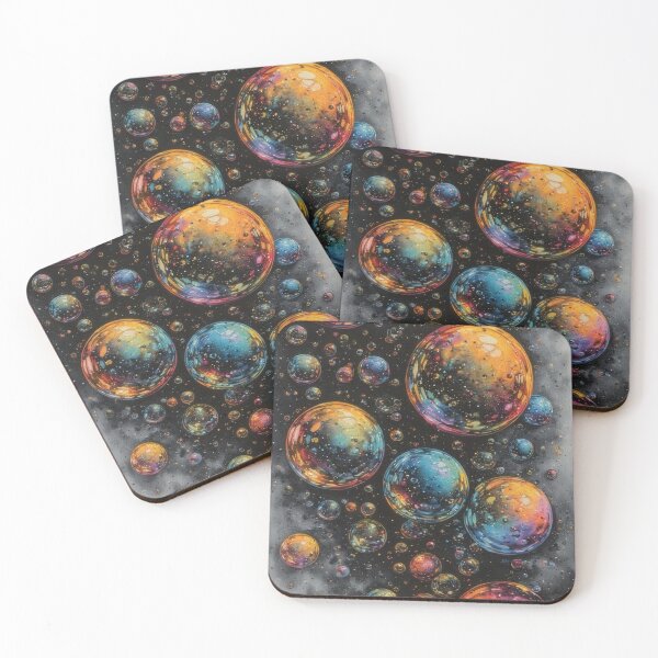 Item preview, Colorful soap bubbles in cosmic space designed and sold by Mianku | Für das Leben.
