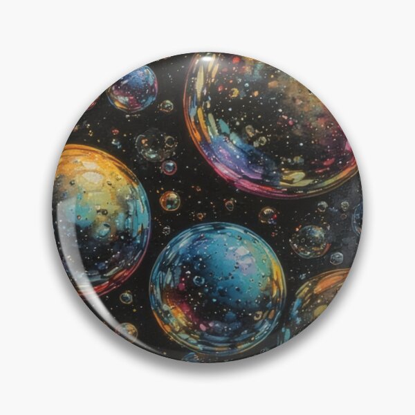 Item preview, Colorful soap bubbles in cosmic space designed and sold by Mianku | Für das Leben.