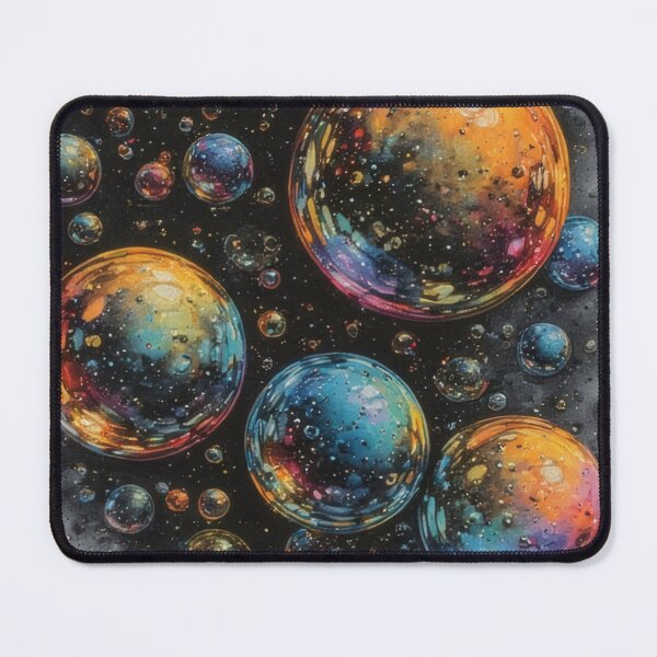 Item preview, Colorful soap bubbles in cosmic space designed and sold by Mianku | Für das Leben.