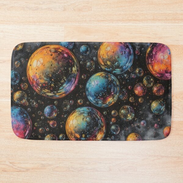 Item preview, Colorful soap bubbles in cosmic space designed and sold by Mianku | Für das Leben.