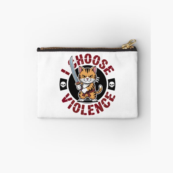 Item preview, I Choose Violence Funny Samurai Cat designed and sold by graphic-genie.