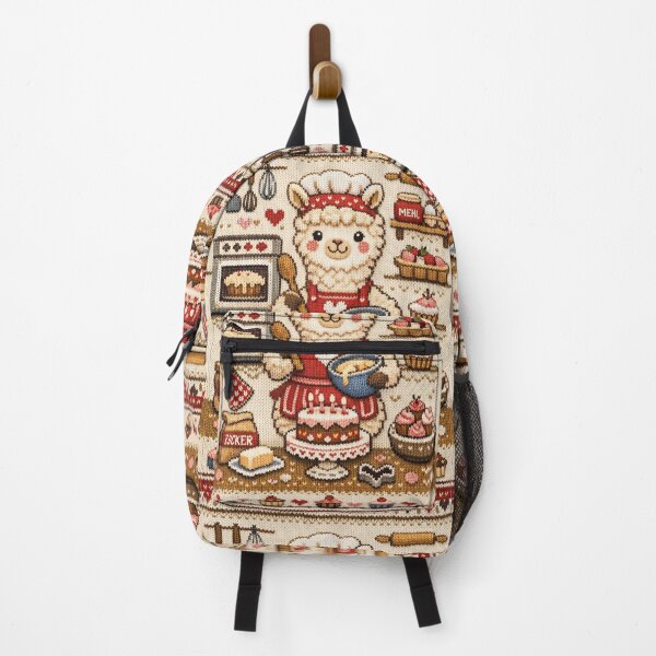 Item preview, Funny llama cooking, great knitting design designed and sold by Mauswohn.