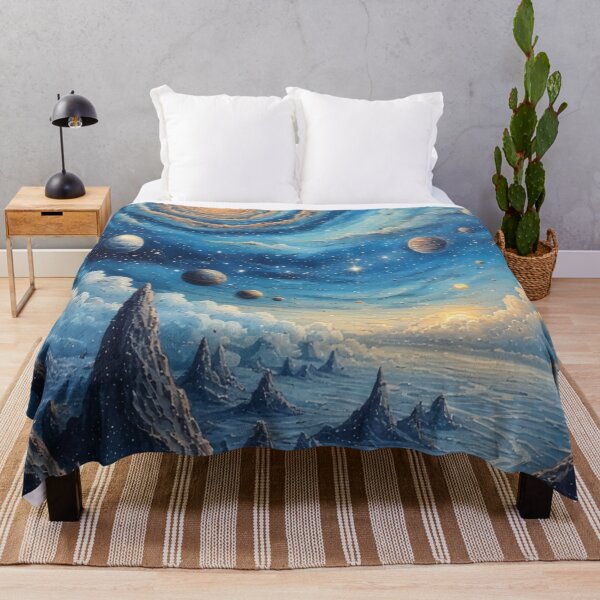 Item preview, Cosmic panorama: stars, planets, mountains designed and sold by Mianku | Für das Leben.
