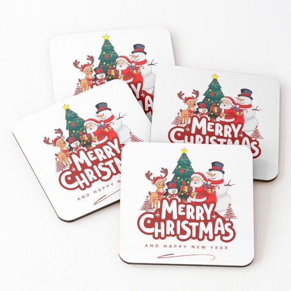 Item preview, Festive Christmas Characters & Tree Illustration designed and sold by MinimalMotif.