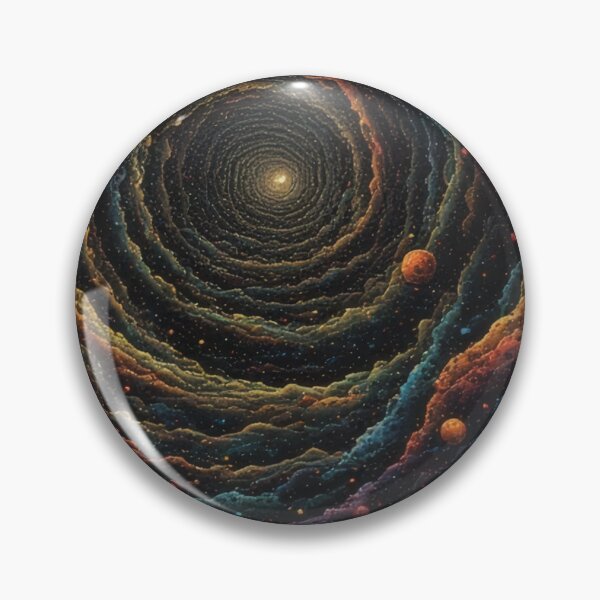 Item preview, Galactic vortex with floating planets designed and sold by Mianku | Für das Leben.