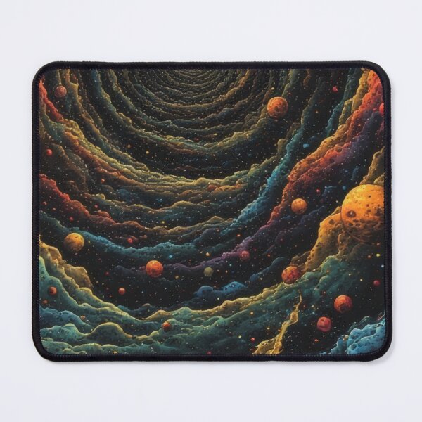 Item preview, Galactic vortex with floating planets designed and sold by Mianku | Für das Leben.