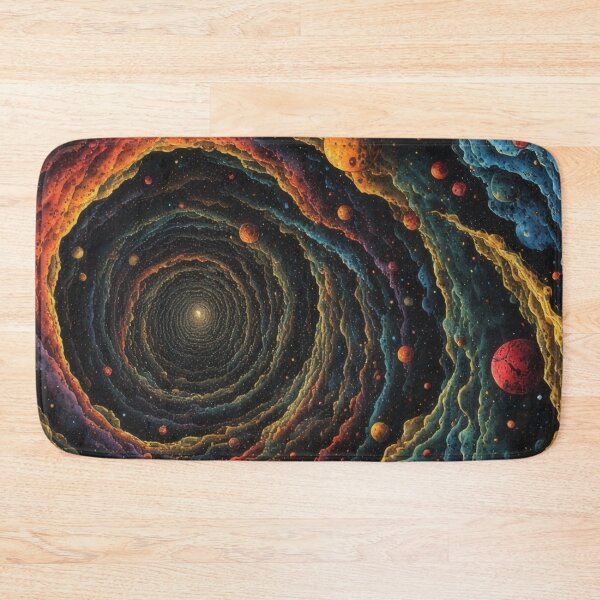 Item preview, Galactic vortex with floating planets designed and sold by Mianku | Für das Leben.