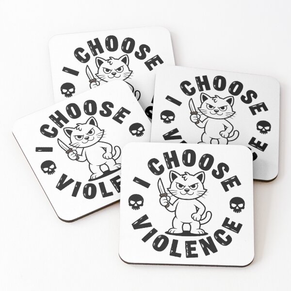Item preview, I Choose Violence Funny Cat designed and sold by graphic-genie.