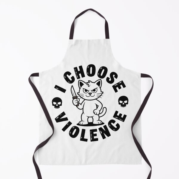 Item preview, I Choose Violence Funny Cat designed and sold by graphic-genie.