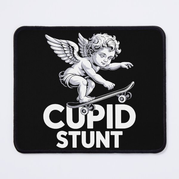 Item preview, Funny Cupid Stunt Spoonerism Retro Skateboard Angel Skater designed and sold by w1ckerman.