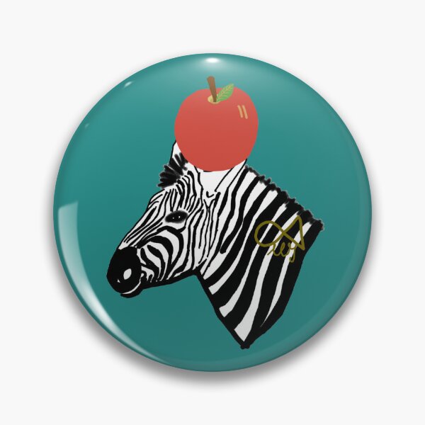Item preview, LaMaisonOfMY MY ZEBRA HAS A THING FOR APPLES COLLECTION  NO. 2 On Green designed and sold by LaMaisonOfMY.