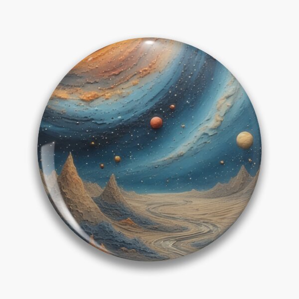 Item preview, Alien landscape with celestial bodies designed and sold by Mianku | Für das Leben.
