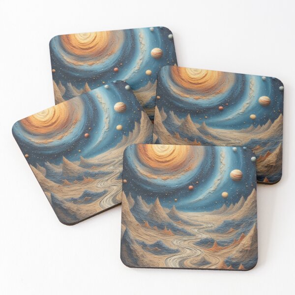 Item preview, Alien landscape with celestial bodies designed and sold by Mianku | Für das Leben.