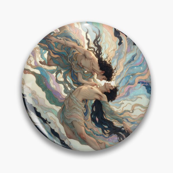 Item preview, Celestial Lovers Floating in the Cosmos designed and sold by KiraChie.