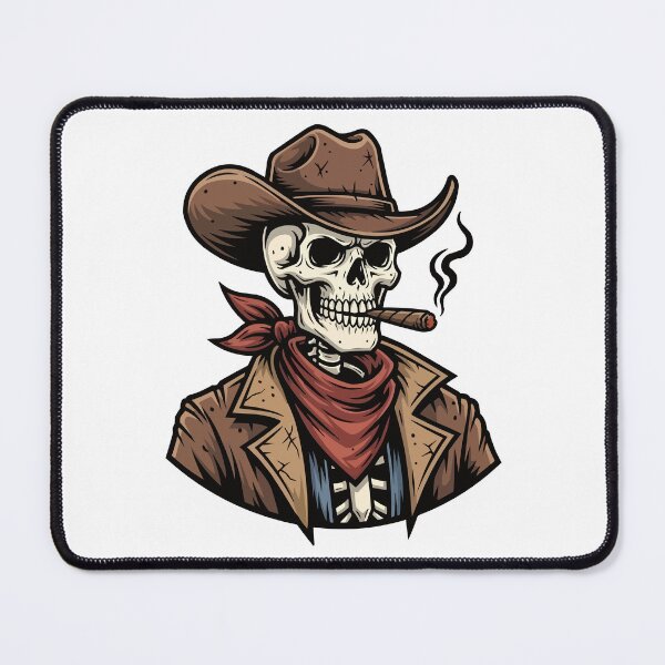 Item preview, Funny Cowboy Skeleton Illustration – Western Humor Art designed and sold by PrithviApparels.