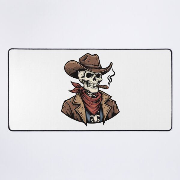 Item preview, Funny Cowboy Skeleton Illustration – Western Humor Art designed and sold by PrithviApparels.