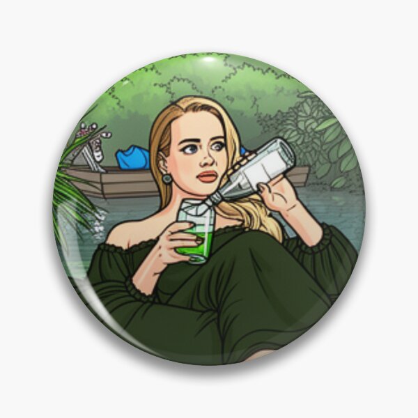 Item preview, Adele drinks wine designed and sold by Stephisy.