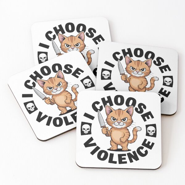 Item preview, I Choose Violence Funny Cat designed and sold by graphic-genie.