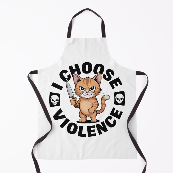 Item preview, I Choose Violence Funny Cat designed and sold by graphic-genie.