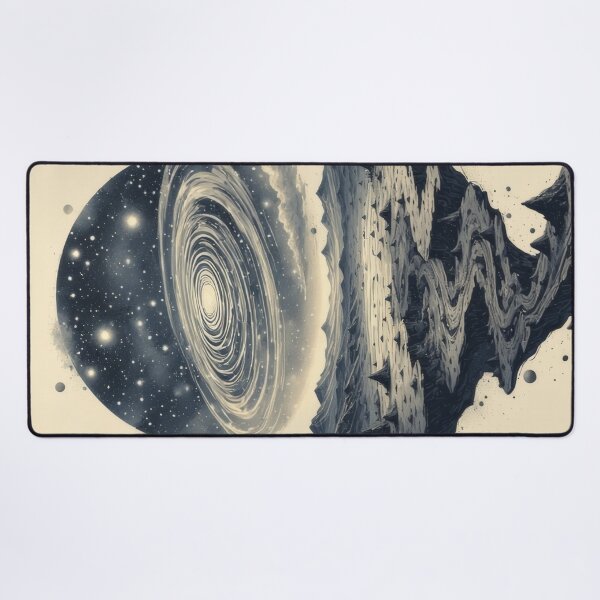Item preview, Floating landscape beneath a cosmic sky designed and sold by Mianku | Für das Leben.