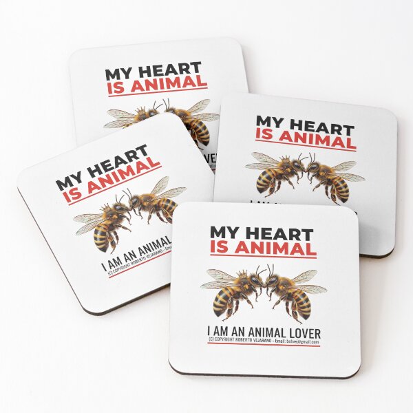Item preview, KISS BEES, ZOOMAGICPUZZLE, 8K designed and sold by ANIMALS IN LOVE - T- SHIRTS - Zoomagic Puzzle.