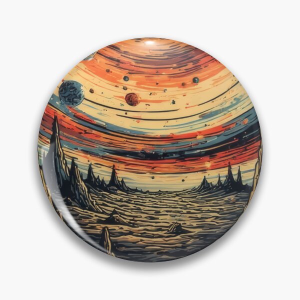 Item preview, Cosmic landscape beneath a vortex universe designed and sold by Mianku | Für das Leben.