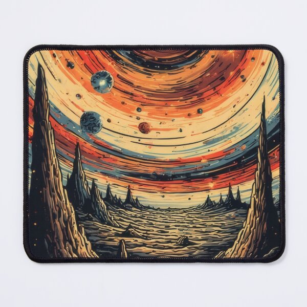 Item preview, Cosmic landscape beneath a vortex universe designed and sold by Mianku | Für das Leben.