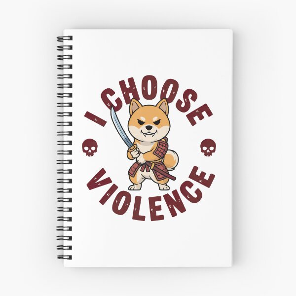 Item preview, I Choose Violence Funny Samurai Shiba Inu designed and sold by graphic-genie.
