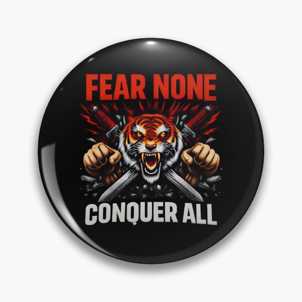 Item preview, Fear None Conquer All - Powerful Motivation Warrior Mindset Design designed and sold by UrbanEchoHub.
