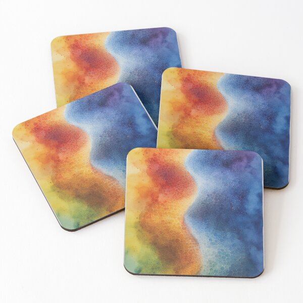 Item preview, Colorful cell structure in abstract painting designed and sold by Mianku | Für das Leben.